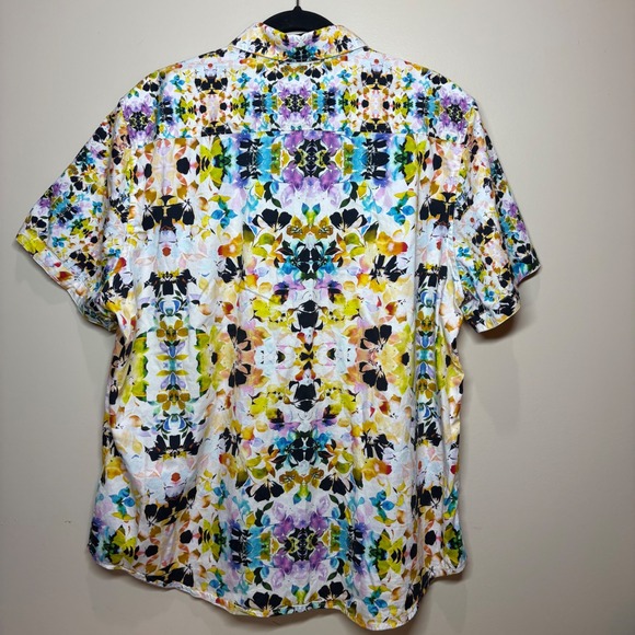 Robert Graham Men's 2XL Classic Fit Short Sleeve Button Up Shirt Multicolor - Picture 3 of 7